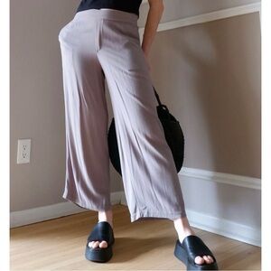 SOLD | Dagg & Stacey Grey Wide Leg Crop Pants